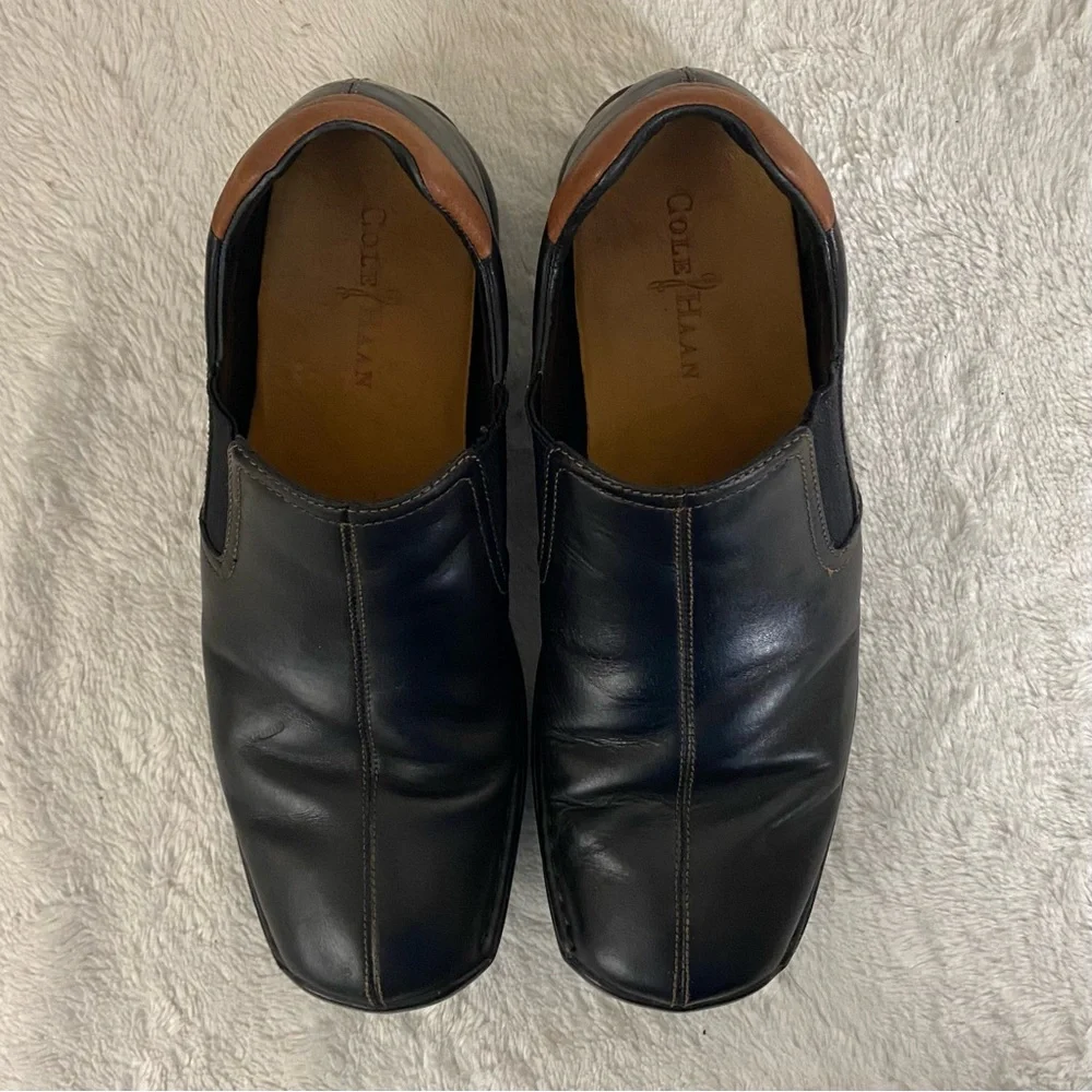 Cole Haan Zeno Black Leather Slip On Loafers Men’s Size 10.5 M
